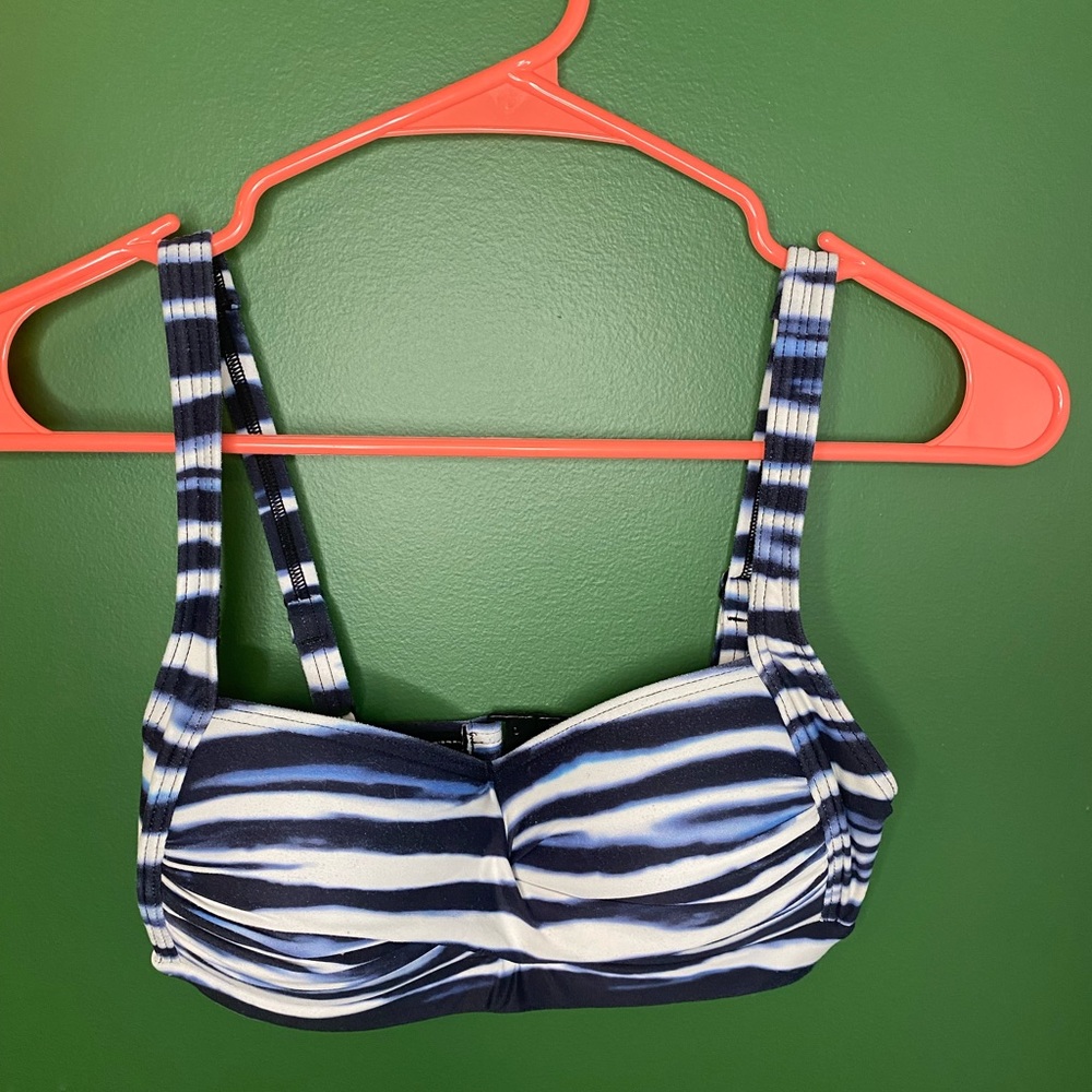 Blue and White Two Piece bathing suit